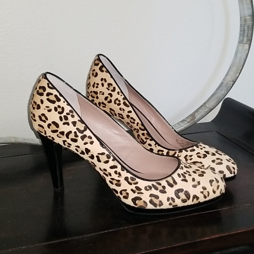 Franco Sarto Leopard heels size 9W